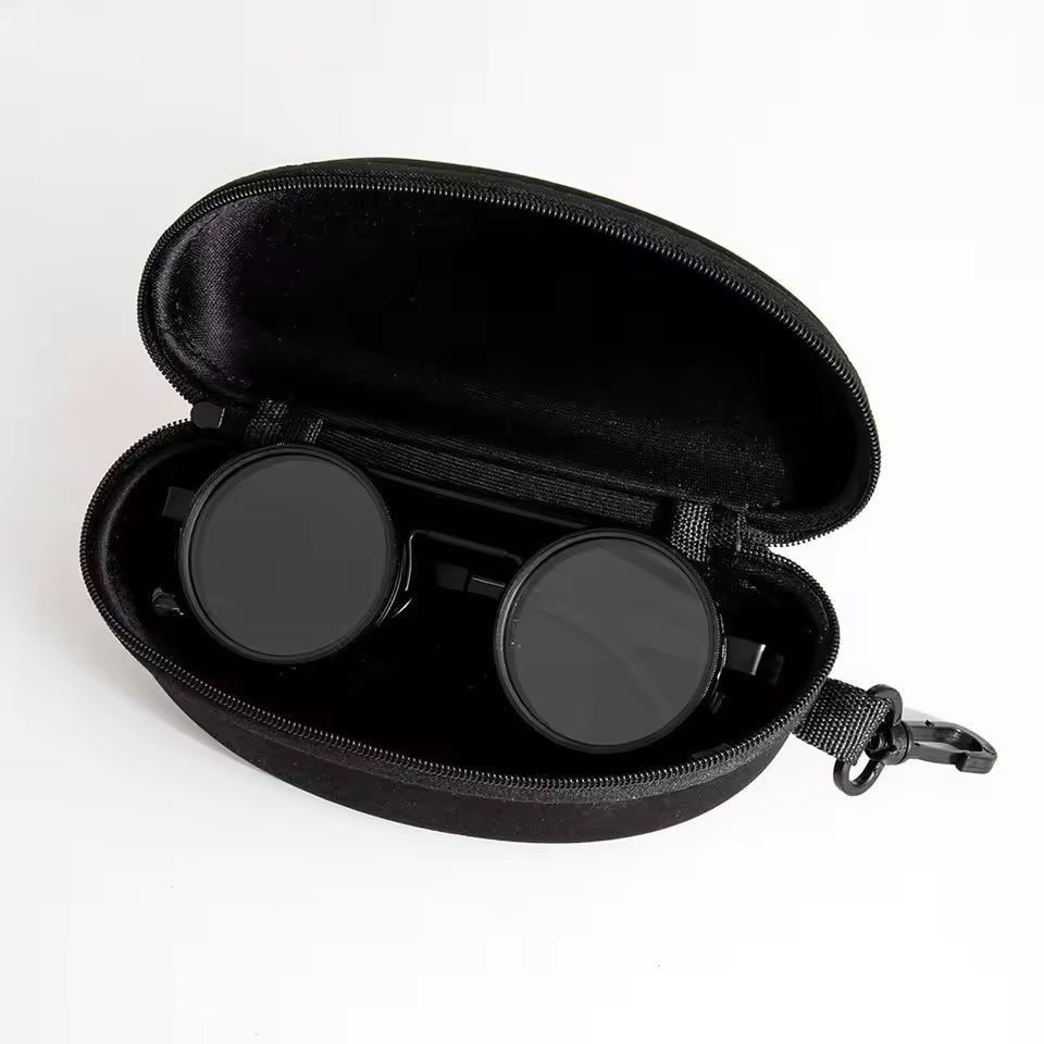 Lunettes de soleil polarisées rondes Optek X | Atténuation réglable
