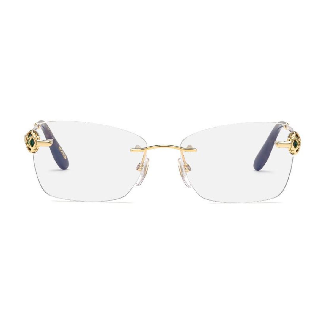 Monture de lunettes Chopard - Plaqué or 23 carats, sans monture | Modèle VCHF86S