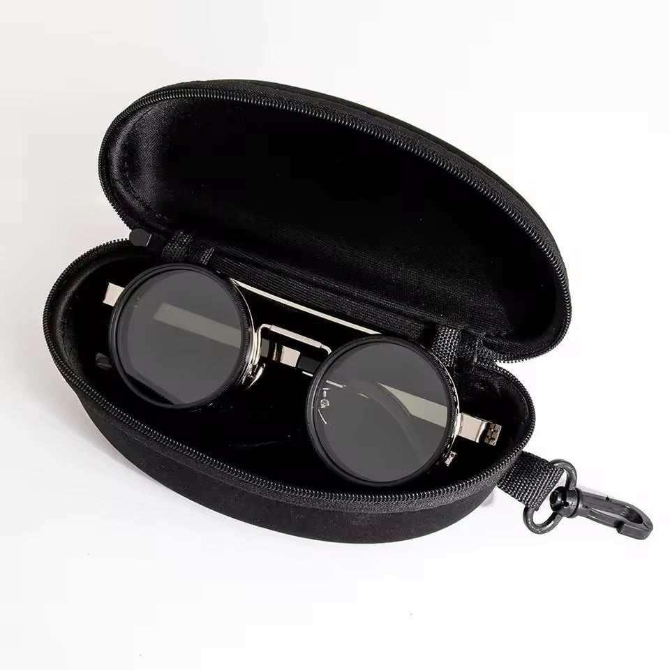 Lunettes de soleil polarisées rondes Optek X | Atténuation réglable