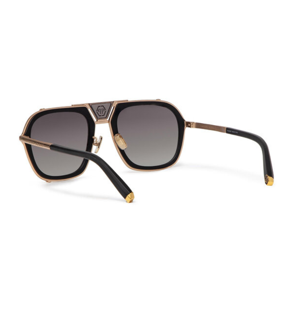 Philipp Plein Signature Titanium Sunglasses | Model SPP010M