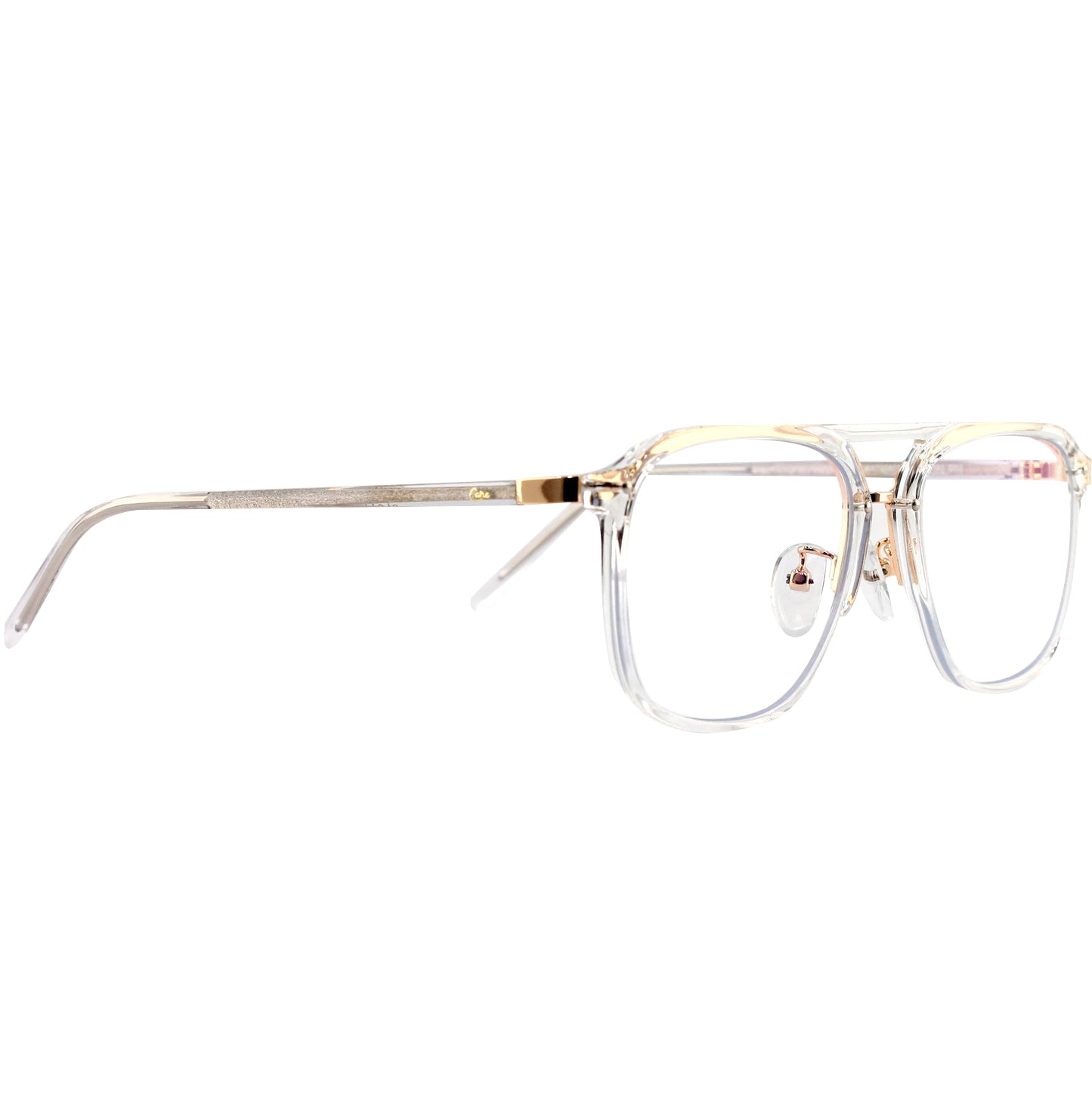 Care by Ottika - Blue Light Blocking Glasses - Adult | Model 98801 | Gold & Green Coat