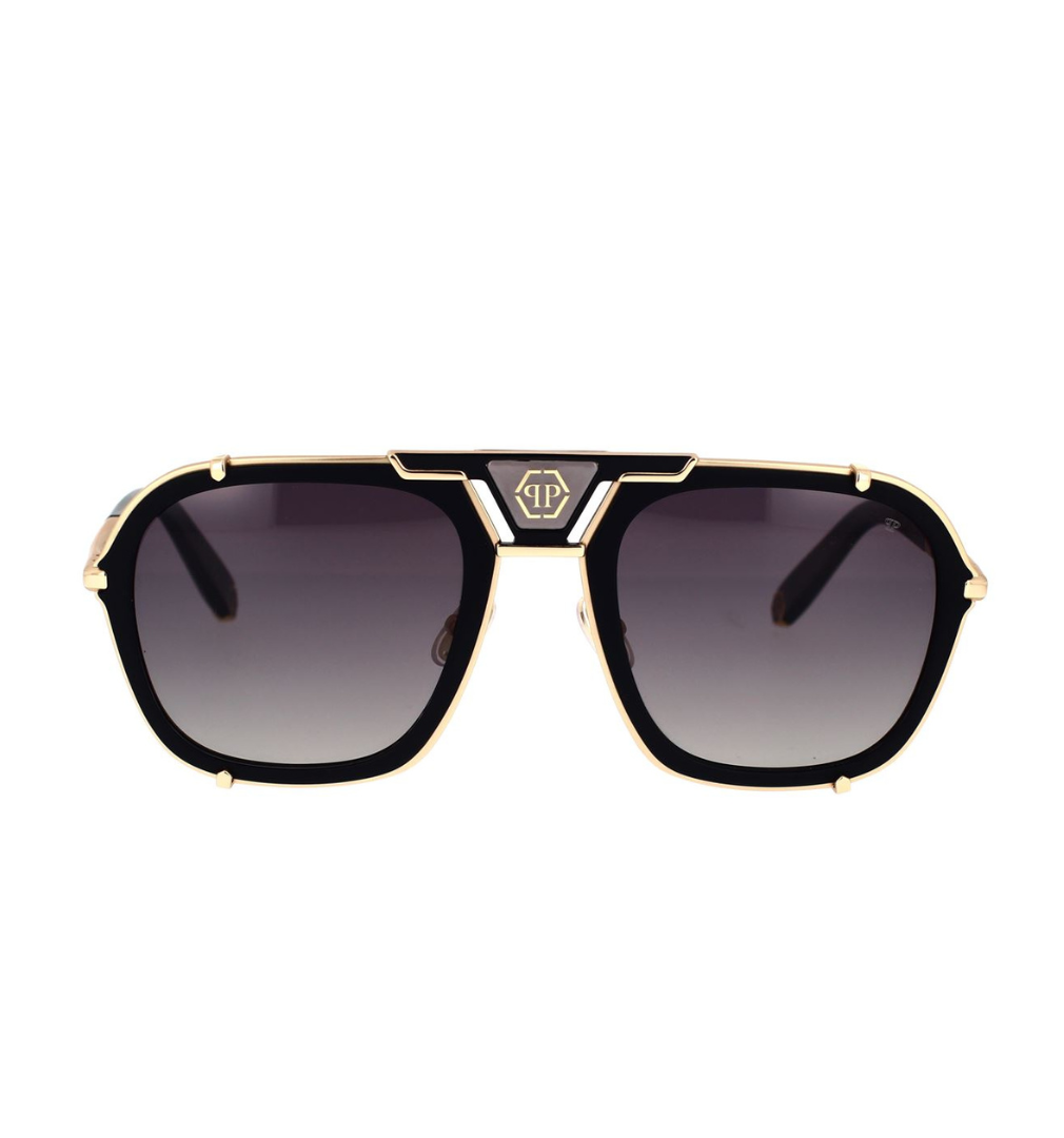 Philipp Plein Signature Titanium Sunglasses | Model SPP010M