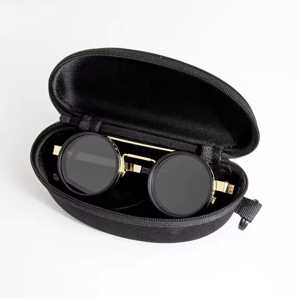 Lunettes de soleil polarisées rondes Optek X | Atténuation réglable