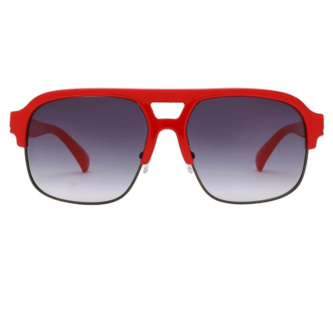 Lunettes de soleil Guess | Modèle GG2140 - Rouge Brillant / Fumée Dégradée