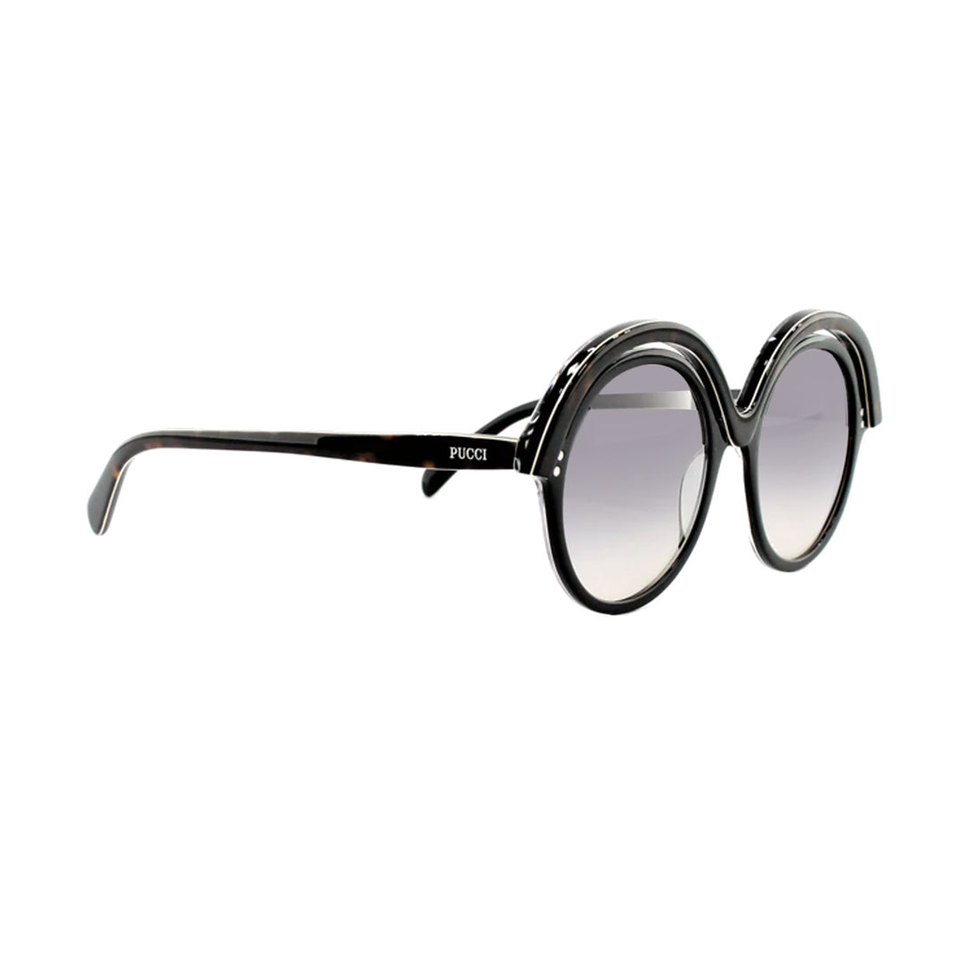 Emilio Pucci Sunglasses | Model EP 65 - Black/Brown Demi