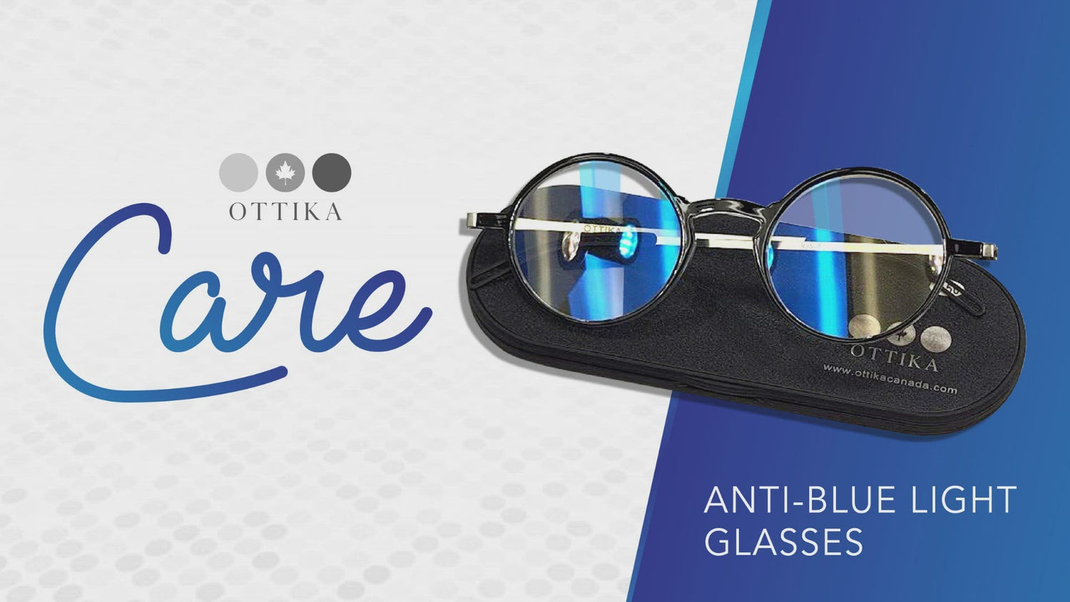 Ottika Care - Blue Light Blocking Reading Glasses | Round shape