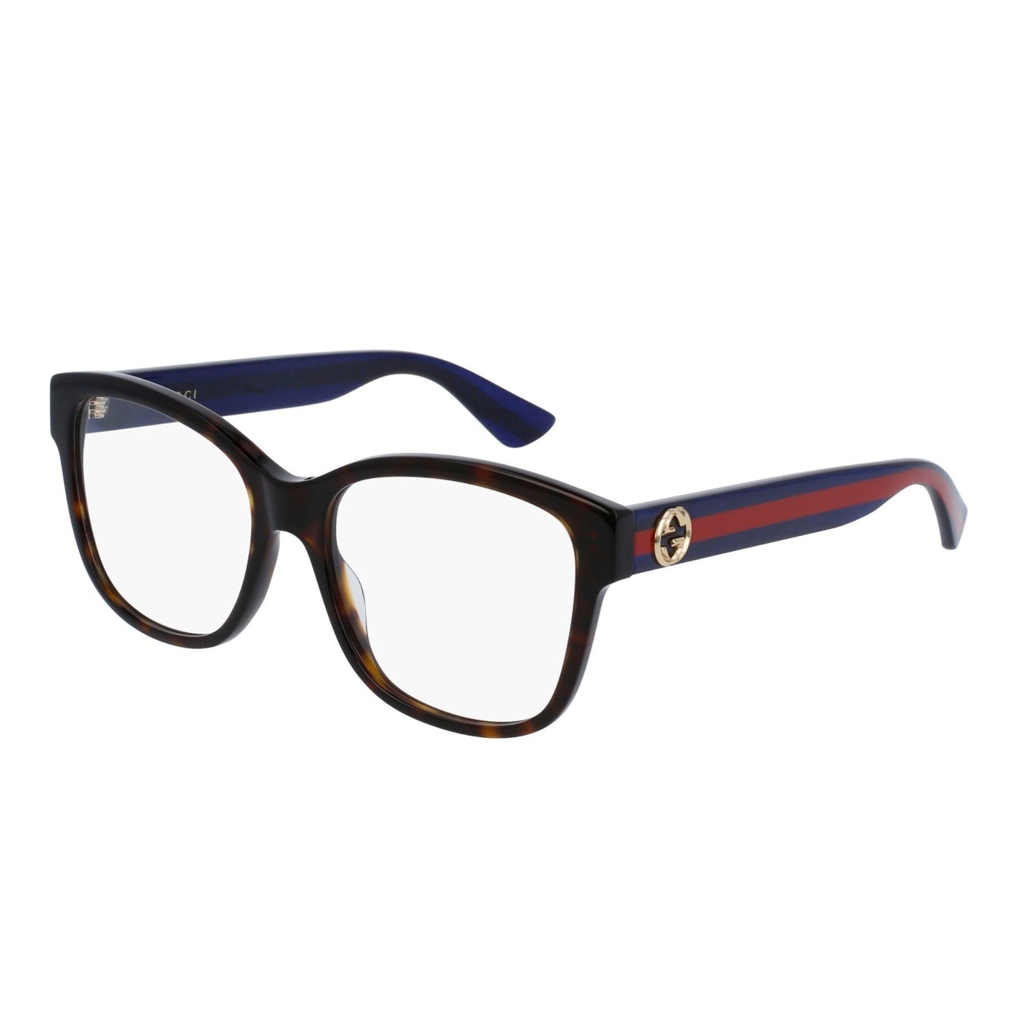 Monture de lunettes Gucci | Modèle GG0038O (003) - Brun-Demi